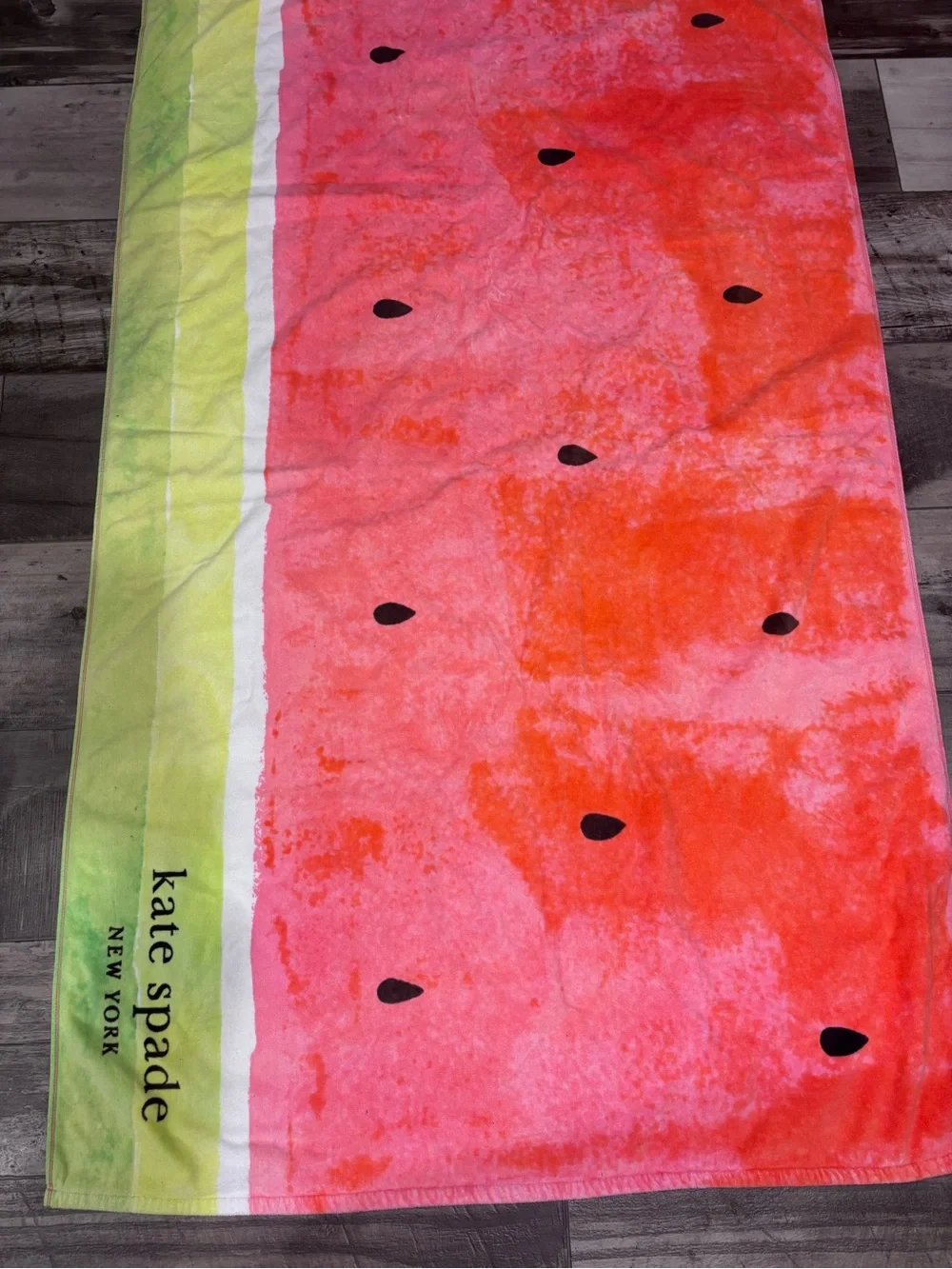 kate spade Watermelon Print Beach Towel - Pink & Green